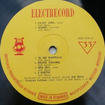 Jacqueline Boyer Și François Lubiana – Jacqueline Boyer Și François Lubiana  Vinyl, LP  media EX cover Electrecord Generic