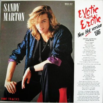 Sandy Marton – Exotic And Erotic (New Hot Version '86)  Vinyl, 12", Maxi-Single, 45 RPM  media EX cover EX