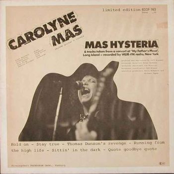 Carolyne Mas – Mas Hysteria  Vinyl, LP, Album,  media VG+ cover VG