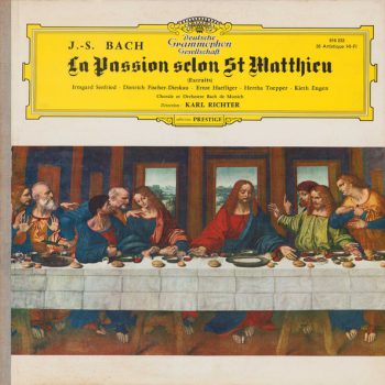 J.-S. Bach  – La Passion Selon St Matthieu  Vinyl, LP, Album, Mono, Gatefold media VG+ cover VG+