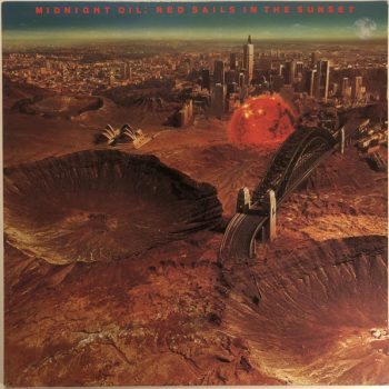 Midnight Oil – Red Sails In The Sunset Vinyl, LP, Album media VG+ cover VG++