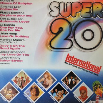 Various – Super 20 International  Vinyl, LP, Compilation, Club Edition media VG+ cover VG