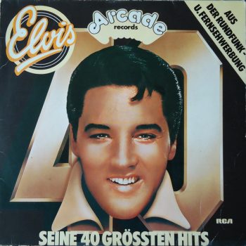 Elvis – His 40 Greatest Hits  2 x Vinyl, LP, Compilation, Gatefold media VG+ cover VG+