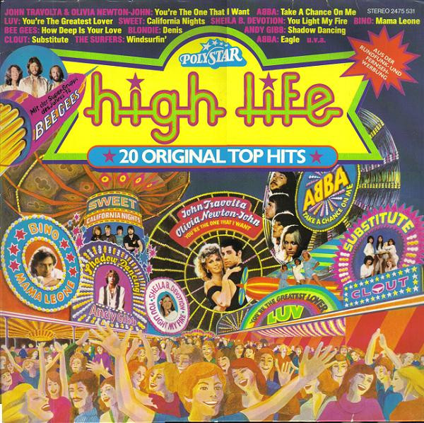 Various – High Life - 20 Original Top Hits Vinyl, LP, Compilation media VG+ cover VG