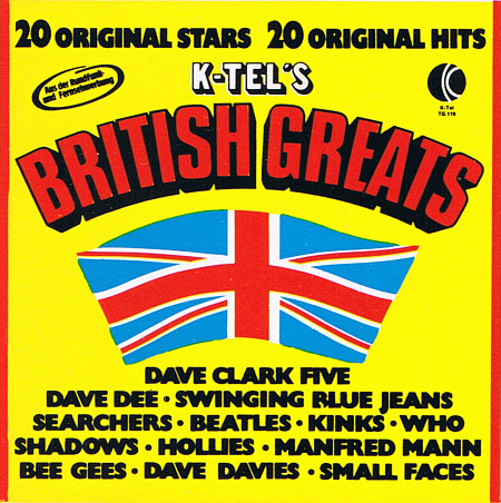 Various – K-Tel's British Greats Vinyl, LP, Compilation media VG cover VG