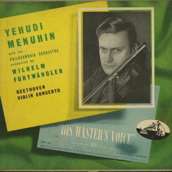 Yehudi Menuhin With The Philharmonia Orchestra Conducted By Wilhelm Furtwängler, Beethoven – Violin Concerto In D, Op. 61 Vinyl, LP  media NM cover VG